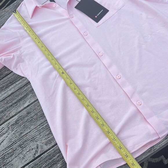 Lululemon Commission Long Sleeve Shirt Mens Size XL NWT  Pink - Picture 3 of 6